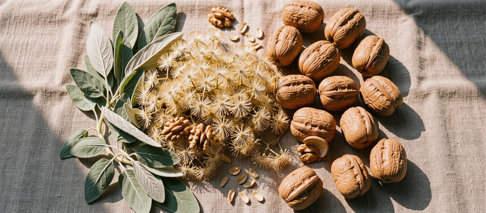 Естествени текстури и билки